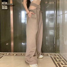 Load image into Gallery viewer, High Waist Cutout Drawstring Loose Slim Casual Pants Summer Comfortable Women All-match Solid Color Trousers
