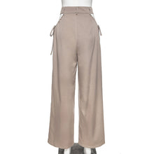 Load image into Gallery viewer, High Waist Cutout Drawstring Loose Slim Casual Pants Summer Comfortable Women All-match Solid Color Trousers
