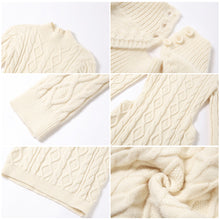 Load image into Gallery viewer, Fashion Woolen Knitted Dress for Autumn Winter Long-sleeved Round Turtleneck Open Back Slim Women Sexy Dress
