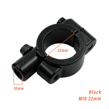 Load image into Gallery viewer, M8 M10 22mm 25mm Motorcycle Rearview Handlebar Mirror Mount Holder Adapter Clamp Base For Motorbike Moped Dirt Pit Bike ATV
