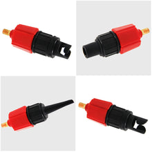 Load image into Gallery viewer, Durable Air Pump Adapter Inflatable Paddle Rubber Boat Kayak Air Valve Adaptor Tire Compressor Converter 4 Nozzle for SUP Board
