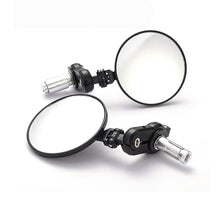 Load image into Gallery viewer, Motorcycle Universal CNC Aluminum Rear View 3" Handle Folding Bar End 7/8" Mirrors For Honda Suzuki Yamaha Kawasaki Chopper
