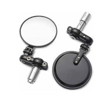 Load image into Gallery viewer, Motorcycle Universal CNC Aluminum Rear View 3" Handle Folding Bar End 7/8" Mirrors For Honda Suzuki Yamaha Kawasaki Chopper
