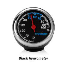 Load image into Gallery viewer, Car Clock Ornament Auto Watch Thermometer Hygrometer Guage Meters Decoration Mini Automobile Display Clock In Car Accessories
