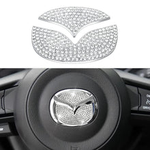 Load image into Gallery viewer, Auto Styling Car Steering Wheel Logo Diamond Decoration Cover Emblem Sticker Decal Refit Badge for Hyundai Honda Toyota Mazda

