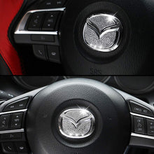 Load image into Gallery viewer, Auto Styling Car Steering Wheel Logo Diamond Decoration Cover Emblem Sticker Decal Refit Badge for Hyundai Honda Toyota Mazda
