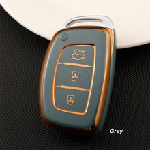 Load image into Gallery viewer, TPU Car Remote Key Vover Key Case For Hyundai Tucson Sonata Santa Fe Elantra Accent Solaris Verna ix25 ix35 i20 i30 i40 Keyless
