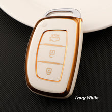 Load image into Gallery viewer, TPU Car Remote Key Vover Key Case For Hyundai Tucson Sonata Santa Fe Elantra Accent Solaris Verna ix25 ix35 i20 i30 i40 Keyless

