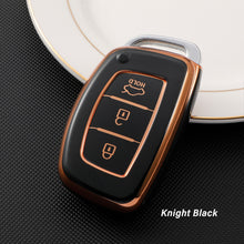 Load image into Gallery viewer, TPU Car Remote Key Vover Key Case For Hyundai Tucson Sonata Santa Fe Elantra Accent Solaris Verna ix25 ix35 i20 i30 i40 Keyless
