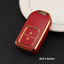 Load image into Gallery viewer, TPU Car Remote Key Case Cover Protector Shell Fob For Honda CRV CR-V Fit Civic Accord HR-V HRV City Odyssey XR-V Accessories
