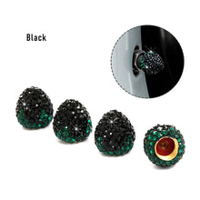 Load image into Gallery viewer, 4Pcs Car Tire Valve Caps Diamond Shining Airdust Tyre Wheel Valve Covers for Automobiles Motorcycles Trucks Bikes Car Decor
