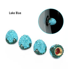 Load image into Gallery viewer, 4Pcs Car Tire Valve Caps Diamond Shining Airdust Tyre Wheel Valve Covers for Automobiles Motorcycles Trucks Bikes Car Decor
