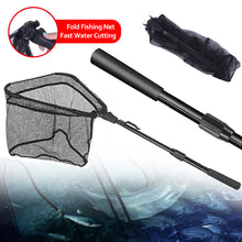 Load image into Gallery viewer, Aluminum Alloy Collapsible Fishing Nets Telescoping Small Mesh Foldable Landing Net Pole Casting Network Trap for Fly Fishing
