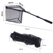 Load image into Gallery viewer, Aluminum Alloy Collapsible Fishing Nets Telescoping Small Mesh Foldable Landing Net Pole Casting Network Trap for Fly Fishing
