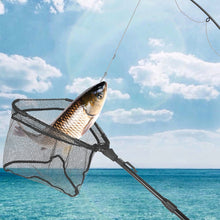 Load image into Gallery viewer, Aluminum Alloy Collapsible Fishing Nets Telescoping Small Mesh Foldable Landing Net Pole Casting Network Trap for Fly Fishing
