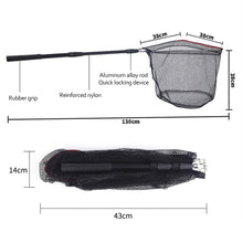 Load image into Gallery viewer, Retractable Fishing Nets Aluminum Alloy Fishing Tools Small Mesh Telescoping Foldable Landing Net Pole Casting Network Trap
