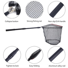 Load image into Gallery viewer, Retractable Fishing Nets Aluminum Alloy Fishing Tools Small Mesh Telescoping Foldable Landing Net Pole Casting Network Trap
