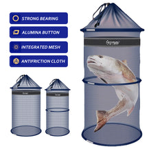 Load image into Gallery viewer, Portable Fishing Bucket Quick-Drying Fishing Trap Nets Small Mesh Storage Bag Foldable Crayfish Lobster Carp Fish Accessories
