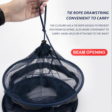 Load image into Gallery viewer, Portable Fishing Bucket Quick-Drying Fishing Trap Nets Small Mesh Storage Bag Foldable Crayfish Lobster Carp Fish Accessories
