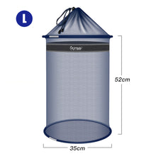 Load image into Gallery viewer, Portable Fishing Bucket Quick-Drying Fishing Trap Nets Small Mesh Storage Bag Foldable Crayfish Lobster Carp Fish Accessories
