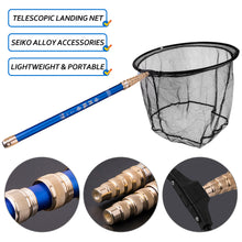 Load image into Gallery viewer, Ultralight Carbon Fishing Pole Telescopic Landing Net Triangle Folding Fishing Net Fly Hand Dip Casting Net Fishing Tackle Fishing Tank Hand Net
