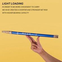 Load image into Gallery viewer, Ultralight Carbon Fishing Pole Telescopic Landing Net Triangle Folding Fishing Net Fly Hand Dip Casting Net Fishing Tackle Fishing Tank Hand Net
