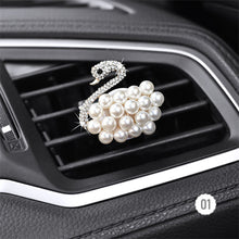 Load image into Gallery viewer, Crystal Swan Air Freshener Air Conditioner Outlet Clip Fragrance Natural Smell Swan Car Perfume Decoration Auto Accessories
