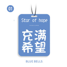 Load image into Gallery viewer, Car Air Freshener Hanging Rearview Mirror Perfume Peace Happiness Style Auto Accessories Pendant Decoration Car Deodorization
