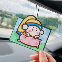 Load image into Gallery viewer, Cartoon Car Air Freshener Hanging Car Rear View Solid Paper Auto Scent Perfume Car Diffuser Interior Accessories Pendant
