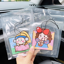 Load image into Gallery viewer, Cartoon Car Air Freshener Hanging Car Rear View Solid Paper Auto Scent Perfume Car Diffuser Interior Accessories Pendant
