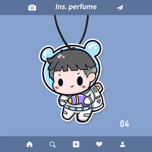 Load image into Gallery viewer, Cartoon Car Fragrance Cute Astronaut Car Rearview Mirror Hanging Perfume Piece Creative Car Diffuser Interior Decoration Pendant
