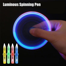 Load image into Gallery viewer, Glow Rotating Spinning Gaming Pen LED Colourful Luminous Flash Ball Point Writing Toy Pens Rolling Finger
