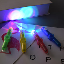 Load image into Gallery viewer, Glow Rotating Spinning Gaming Pen LED Colourful Luminous Flash Ball Point Writing Toy Pens Rolling Finger

