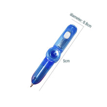 Load image into Gallery viewer, Glow Rotating Spinning Gaming Pen LED Colourful Luminous Flash Ball Point Writing Toy Pens Rolling Finger
