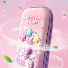 Load image into Gallery viewer, 3D Unicorn EVA Cute Pencil Box School Student Stationery Box Children Pencil Storage Box Three Layer Large Capacity Pencil Case
