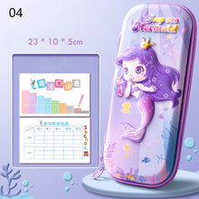 Load image into Gallery viewer, 3D Unicorn EVA Cute Pencil Box School Student Stationery Box Children Pencil Storage Box Three Layer Large Capacity Pencil Case
