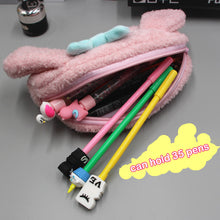 Load image into Gallery viewer, Kawaii Kirby Plush Pencil Case Kuromi Cinnamorol Melody Large Capacity Stationery Student Pen Bag Anime Cartoon Storage Bag Girl
