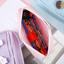 Load image into Gallery viewer, kawaii Large Capacity Pencil Case Canvas Clamshell Pen Bag Candy Organizer Pouch Makeup Bags Stationery Storage Box School Supplies Kids Gift
