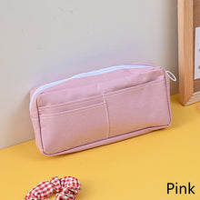 Load image into Gallery viewer, kawaii Large Capacity Pencil Case Canvas Clamshell Pen Bag Candy Organizer Pouch Makeup Bags Stationery Storage Box School Supplies Kids Gift
