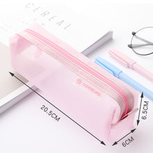 Load image into Gallery viewer, Transparent Pencil Case Large Capacity Pen Bag Examination Dedicated Nylon Mesh Pen Case Makeup Storage Stationery Box School Supplies
