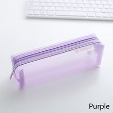 Load image into Gallery viewer, Transparent Pencil Case Large Capacity Pen Bag Examination Dedicated Nylon Mesh Pen Case Makeup Storage Stationery Box School Supplies
