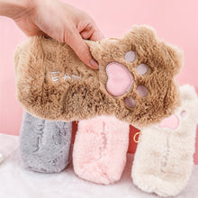 Load image into Gallery viewer, Cut Cat Paw Pencil Bag Soft Plush Cosmetics Pouch Large Capacity Pencil Case Pen Holder School Supplies Stationery Organizer
