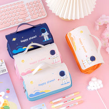 Load image into Gallery viewer, Large Capacity Pencil Case Canvas Pen Bag Classic Double Layer Pen Pocket Multifunctional Stationery Storage Bag Student Travel School Supplies Pouch

