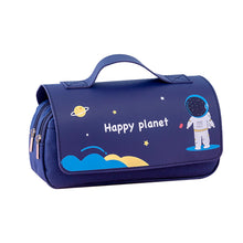 Load image into Gallery viewer, Large Capacity Pencil Case Canvas Pen Bag Classic Double Layer Pen Pocket Multifunctional Stationery Storage Bag Student Travel School Supplies Pouch
