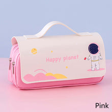 Load image into Gallery viewer, Large Capacity Pencil Case Canvas Pen Bag Classic Double Layer Pen Pocket Multifunctional Stationery Storage Bag Student Travel School Supplies Pouch

