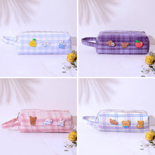 Load image into Gallery viewer, Large Capacity Double Layer Students Sweet JK Plaid Pattern Pencil Case Kawaii Large capacity Pencil Bag School Stationery Supplies
