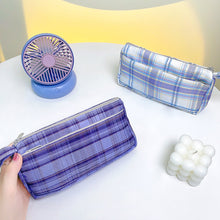 Load image into Gallery viewer, Large Capacity Double Layer Students Sweet JK Plaid Pattern Pencil Case Kawaii Large capacity Pencil Bag School Stationery Supplies
