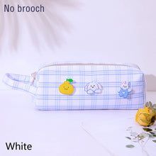 Load image into Gallery viewer, Large Capacity Double Layer Students Sweet JK Plaid Pattern Pencil Case Kawaii Large capacity Pencil Bag School Stationery Supplies
