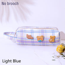 Load image into Gallery viewer, Large Capacity Double Layer Students Sweet JK Plaid Pattern Pencil Case Kawaii Large capacity Pencil Bag School Stationery Supplies
