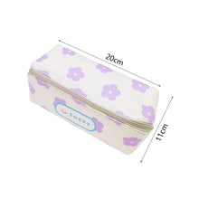 Load image into Gallery viewer, Large Capacity Classic Checkerboard Pencil Case Waterproof Double-layer Stationery Box Storage Bag Travel Cosmetic Bag
